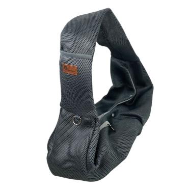 Imagem de Bolsa de Transporte Pet Canguru Cao Gato Animal Malha Respiravel Tira de Ombro Tecido Confortavel Respiravel