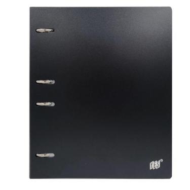 Imagem de Fichário Caderno Argolado Colegial Yes Tons Pastel + 96Fls, Preto