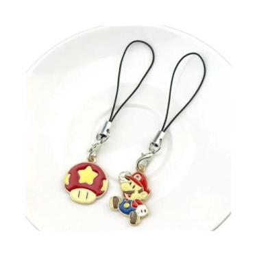 Imagem de Chaveiro De Desenho Animado Super Mario Toad Question Mark Block, Corr