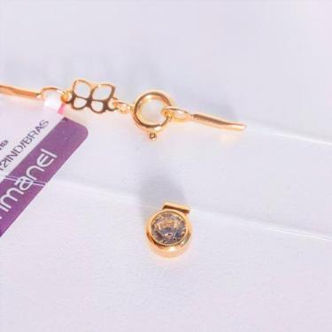 Imagem de Gargantilha Rommanel ponto de luz e fio de nylon com cristal solitário