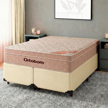 Imagem de Colchão Casal Molas Ensacadas + Base Box - Airtech Ortobom