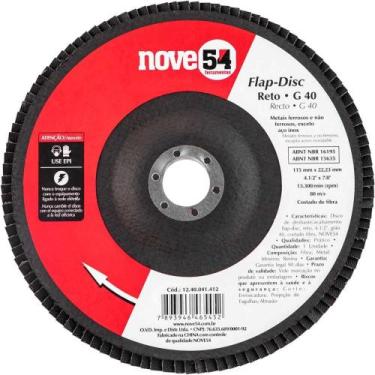 Imagem de Flap-disc, Disco de Desbaste/acabamento, 4.1/2" - 115 mm, Reto, Grão 4