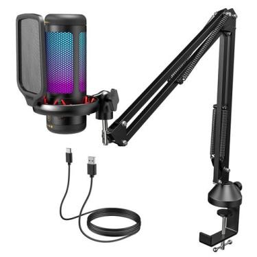 Imagem de Conjunto de Microfone USB TONOR TC310+ para Jogos - com Braço de Boom 