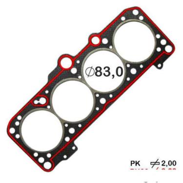 Imagem de Junta Cabeçote Baspack Sob Medida 3.00mm 82.30mm VW Gol Saveiro Passat