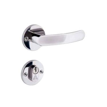 Imagem de Fechadura Mecânica de Embutir Externa 2600-11 IP com Chave para Porta de Madeira em Inox Acabamento