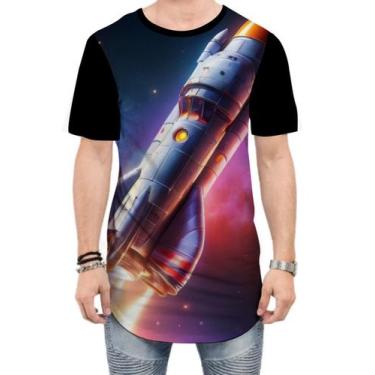 Imagem de Camiseta Longline Foguete Espacial Space Rocket Espaço 1 - Kasubeck St