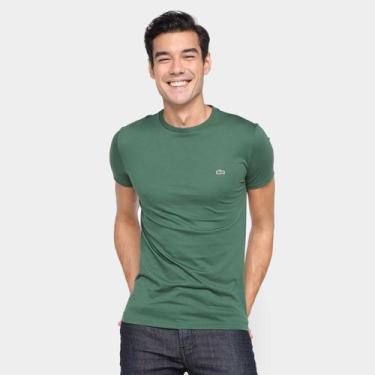 Imagem de Camiseta Lacoste Logo Masculina, Verde, M