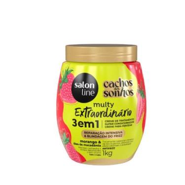 Imagem de Creme de Tratamento Salon Line Morango 3 em 1 Cachos dos Sonhos Multy 