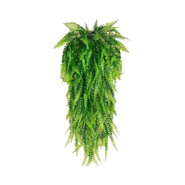 Imagem de Folhas De Grama Artificial Realista, Folhagens Persas Pendentes, Decor