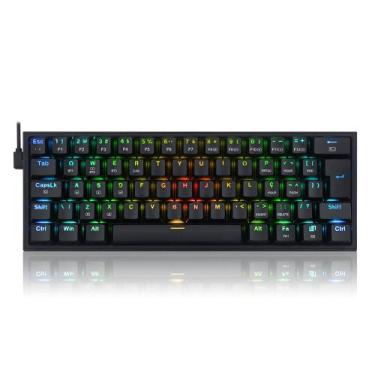 Imagem de Teclado mecanico gamer fizz pro rgb switch blue redragon k616-rgb-b pr
