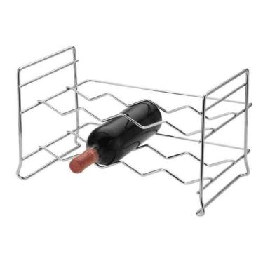 Imagem de Adega Empilhável Merlot Cromado Schmitt Aramados