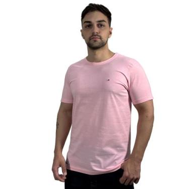 Imagem de Camiseta Country Masculina Básica Rosa Riverton, Rosa, Claro, G