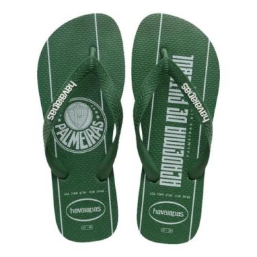 Imagem de Chinelo Havaianas Original Time oferta, Palmeiras, Verde, 37/38