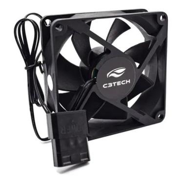 Imagem de Cooler Fan F7-50BK 80mm 3P+4P, Molex + MB - C3TECH