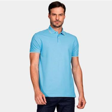 Imagem de Camisa Polo Aramis Classic Friso Ve26 Azul Masculino, XGG