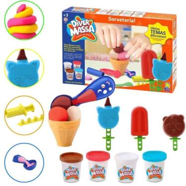 Imagem de Massinha de Modelar Diver Massa Sorveteria - 1 Unidade - DiverToys