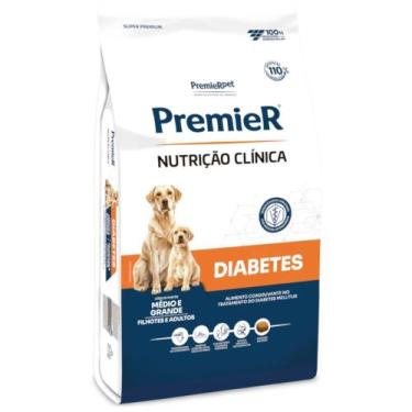 Imagem de Ração Premier Nutrição Clínica Diabete Para Cães Adultos de Raças Médi