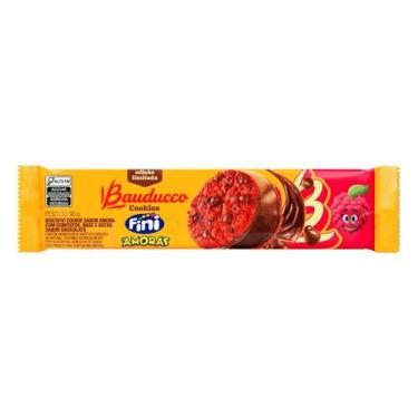 Imagem de Biscoito Cookie Bauducco Fini Amoras com Gotas e Base de Chocolate 96g