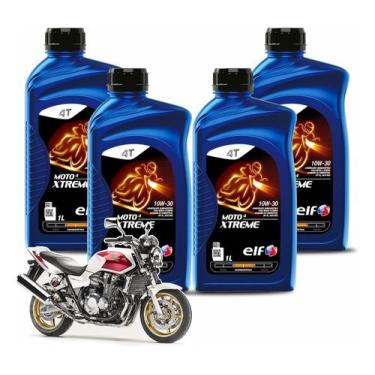 Imagem de Troca De Óleo Honda Cb1300sf Elf Semissintético 10w30 Xtreme