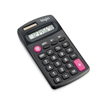 Imagem de Calculadora de Bolso Elgin CB 1483 8 Dígitos com 4 Operações Básicas Visor de Cristal Líquido Solar