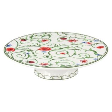 Imagem de Prato para Bolo Delicata Bonechina Verde Com Pé Home&Co