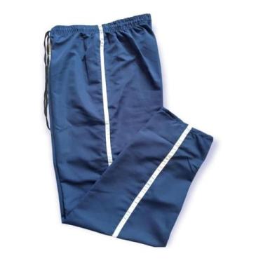 Imagem de Kit 10 Calças Masculinas Tactel Esportiva, Azul, G1