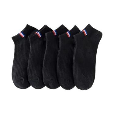 Imagem de 10 Pares de Meias de Barco Masculinas - Respiráveis, Absorventes de Su