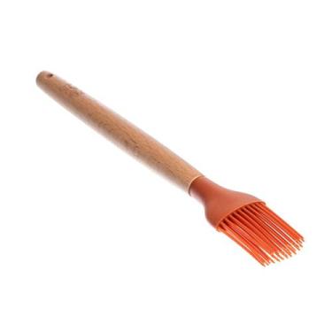 Imagem de Pincel Cucina Silicone Cabo em madeira de faia Terracota -Fracalanza, 