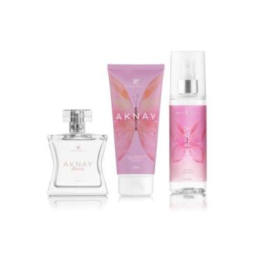 Imagem de Kit Feminino Aknay Flowers Essência Completa Pétala Beauty Perfume Bod