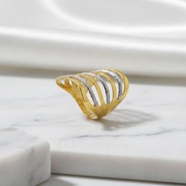 Imagem de Anel com ródio - ALBAA JOIAS, Dourado, Dourado, 16