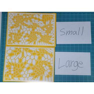 Imagem de Stencil de vinil resistente ao calor para pintura 19 x 28 cm, grande -