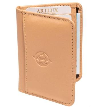 Imagem de Carteira De Couro Legítimo Com Porta Moedas E Cnh Moedas - Artlux, Nud