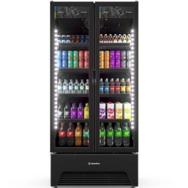 Imagem de Refrigerador Expositor Optima All Black Metalfrio VB70AH 752L 2 Vidro 