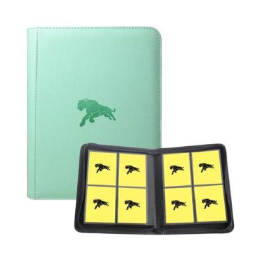 Imagem de Fichário De Cartas Colecionáveis Com 160 Cartas, 4 Bolsos, Abertura La