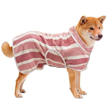 Imagem de Capa de Banho para Cachorro PawSailor M Vermelha de Secagem Rápida