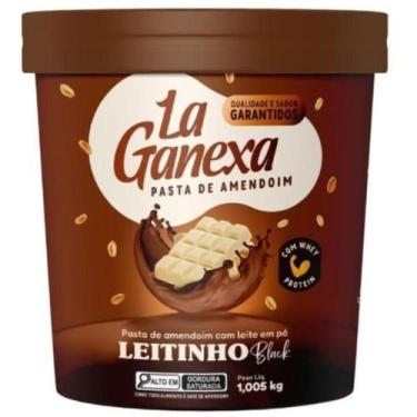 Imagem de Pasta de Amendoim Integral (1000g) La Ganexa, Leitinho Black