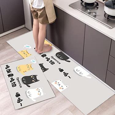 Imagem de jia cool 1 peça conjunto de tapetes de cozinha antiderrapante tapete de apoio para casa festa de feriado tapete vintage, para tapete de cozinha, (40,64 cm x 119,44 cm)