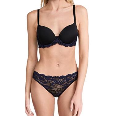Imagem de Wacoal Sutiã feminino com contorno de ícone instantâneo, Preto/eclipse, 32DD