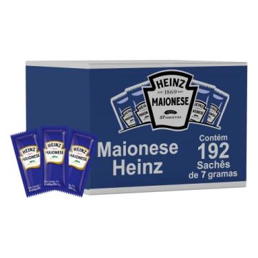 Imagem de Heinz Kit Sache Maionese Tradicional 7G, 192 unidades – Embalagens práticas, ideal para lanchonetes e restaurantes