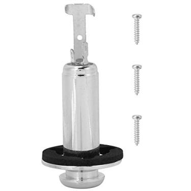 Imagem de Vbest life — Conector de saída de guitarra elétrica, conector de saída estéreo rosqueado com ferragens de montagem para acessórios elétricos de guitarra, Prata