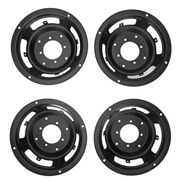 Imagem de Zyyini Moldura de alto-falante de 6,5 polegadas, 4 peças de 6,5 polegadas bandeja de alto-falante frontal de ferro faça você mesmo reparo subwoofer cesta de quadro, para alto-falantes faça você mesmo consertar alto-falantes