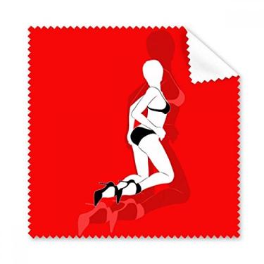Imagem de Pano de limpeza feminino Red Bikini Beauty Cleaner, 5 peças