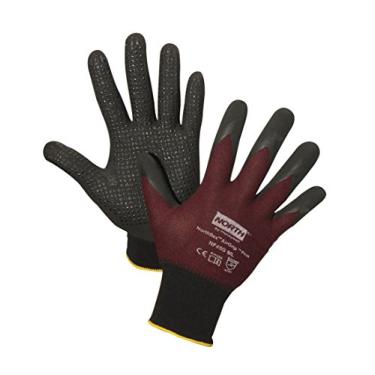 Imagem de North by Honeywell NF45G/6XS Plus luvas revestidas com palma de nitrilo micro espumado, tamanho 6/PP