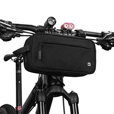 Imagem de Rhinowalk Bolsa de guidão de bicicleta, Multifuncional à prova d'água Mountain Bike Crossbar Bolsa dianteira Road Bike Basket Bicycle Frame Bag Waist Bicycle Bag Acessórios profissionais de ciclismo