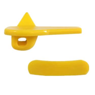 Imagem de Caixa com 2 pacotes, 6 pares/pacote, inserção de plástico de trocador de pneu | Protetor de aro de nylon para cabeça de montagem de devolução, peça de máquina de pneu | Protetor de cauda | Kit de acessórios de proteção para reparo de pneus, 11YCL