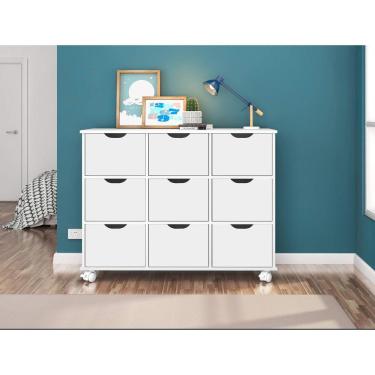 Imagem de Nicho Organizador com 9 Gavetas Qmovi Branco