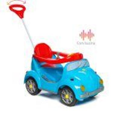 Imagem de Carrinho de Passeio Com Empurrador Fouks Azul - Calesita