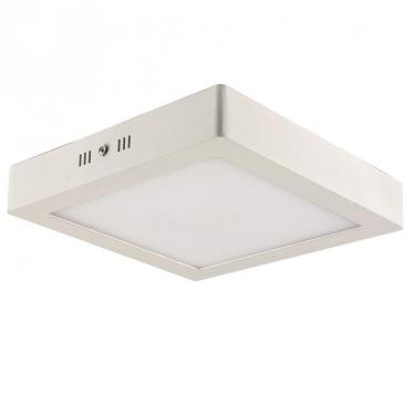 Imagem de Plafon LED Sobrepor Quadrado 12W Blumenau 3000K Luz Amarela