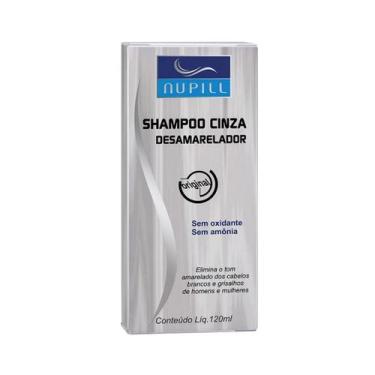 Imagem de Shampoo Cinza Desamarelador Nupill Sem Amonia E Oxidantes 120ml