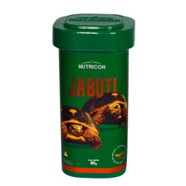 Imagem de Ração Para Tartarugas Nutricon Jabuti Pote Com 80Gr
